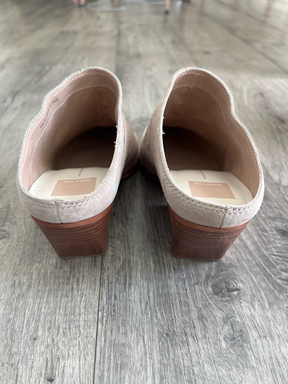 Dolce Vita Lars Leather Mule in Dune Suede Western Size 9.5 - Picture 7 of 12